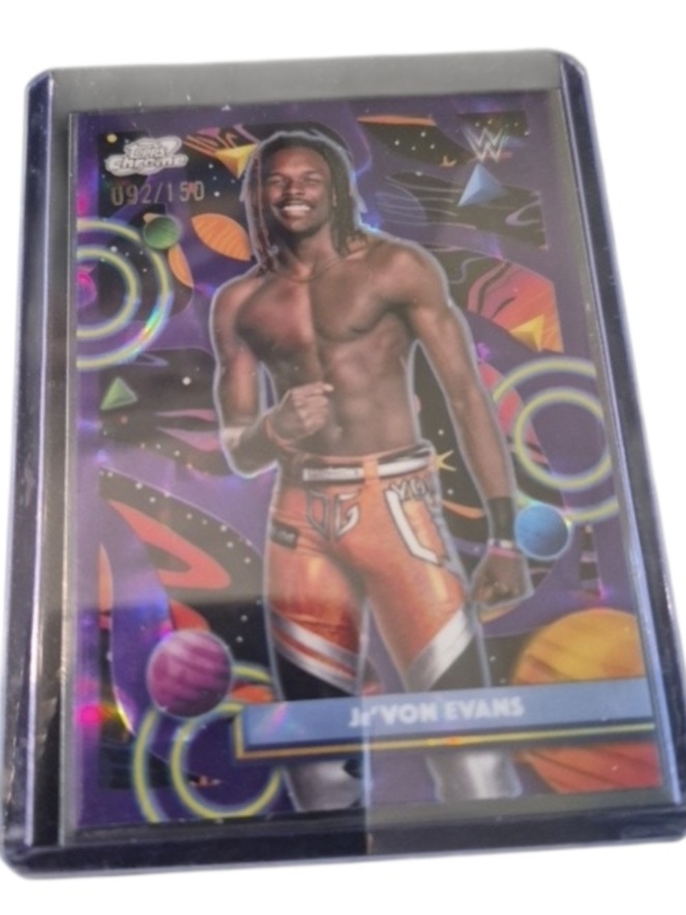 Jevon Evans WWE Topps Chrome card  092/150
